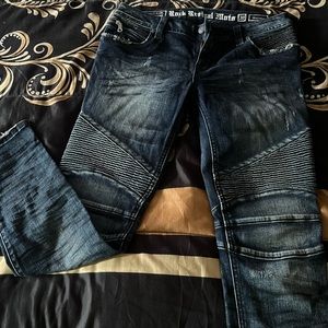 Great Condition‼️ Rock Revival Moto Nelrose Jeans